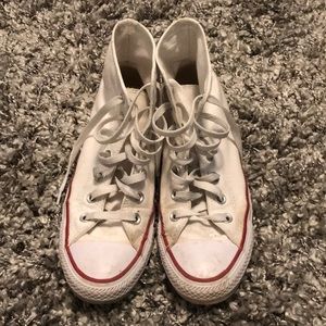 white high top converse all star